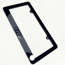 Ringen Logo Nummerplaat Covers Frames Decor 2 voor Audi 4