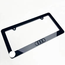 Ringen Logo Nummerplaat Covers Frames Decor 2 voor Audi 5