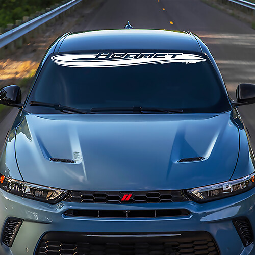 Hornet Wave Ruit Shield Stripe Banner Decal Sticker - Aangepaste vinylafbeeldingen passen bij Dodge Hornet

