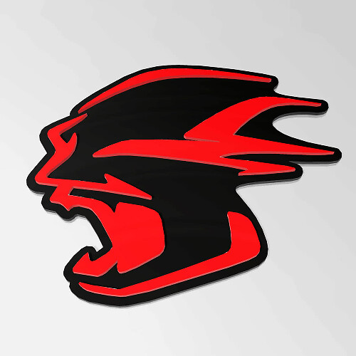 Banshee Custom 3D Badge Fender Badges Tailgate Emblem Front Grille Badge Fit Dodge Charger Daytona SRT
