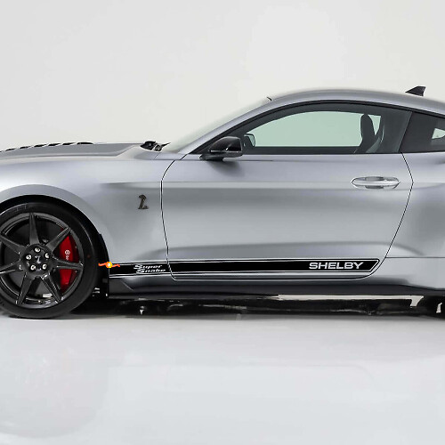 Super Snake Shelby Rocker Panel Stickers voor Musclecar Musclecarmodel
