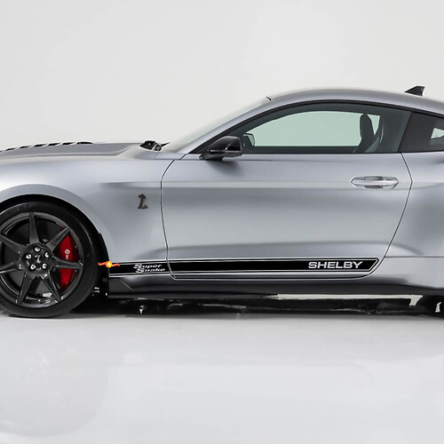 Super Snake Shelby Rocker Panel Stickers voor Ford Mustang
