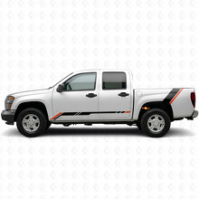 Rising Accent Deur- & Zijbed Vinyl Strepen voor Chevrolet Colorado 1e Gen 2004-2012_2