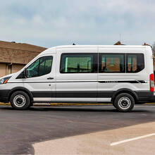 Ford Transit Vinyl Side Stripes Stickers sticker twee kleuren
 2