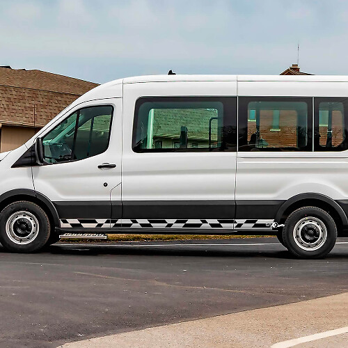 Ford Transit Vinyl Side Geroolde strepen Stickers Stickers
