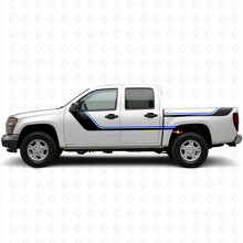 Veegvormige Bovenste Accent Deur- & Zijwand Vinyl Strepen voor Chevrolet Colorado 1e generatie 2004-2012_3