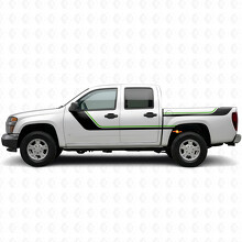 Veegvormige Bovenste Accent Deur- & Zijwand Vinyl Strepen voor Chevrolet Colorado 1e generatie 2004-2012_4