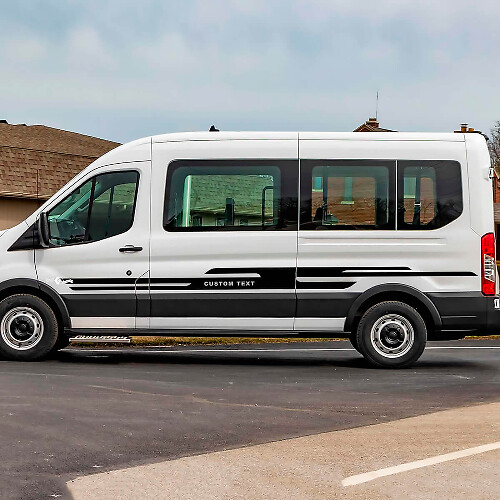 Ford Transit Aangepaste tekst Vinyl Zijstrepen Stickers Stickers
 1
