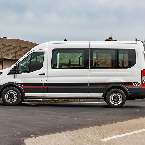 Ford Transit Racing Graphics Vinyl Side Stripes Stickers Stickers 2
