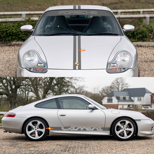 Porsche 911 Carrera Stripes Retro Hood Side Side Ruit Shield Decal Sticker Kit
 2
