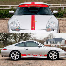 Carrera Strepen Retro Motorkap Zijruit Decal Sticker Kit Voor Porsche 911 3