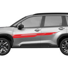 Zijdeuren Rocker Panel Racing Strepen Vinyl Decal Sticker 5 voor Subaru 3