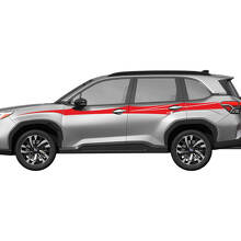 Zijdeuren rocker paneel racestrepen vinyl sticker - grafische sticker universele fit suba 5
 3