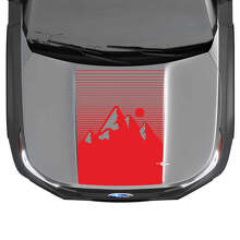 Bergen Hood Vinyl Sticker Decal Grafisch voor Subaru Forester
 3