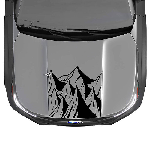 Mountains Motorkap Vinyl Sticker Decal Grafiek voor Subaru Forester 1