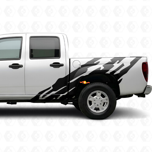 Getande Vinyl Strepen voor Deur & Zijpaneel voor Chevrolet Colorado 1e Gen 2004-2012