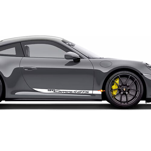 Zijdeurenstrepen Kit Sticker Sticker voor Porsche 911 Carrera 4 GTS
