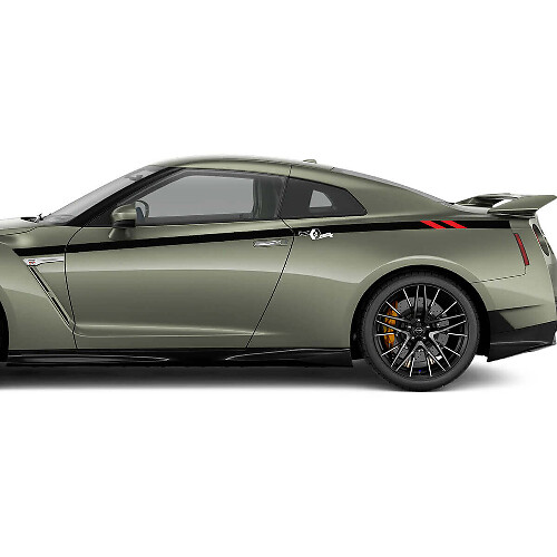 Bedside Racing Deursticker Set voor Nissan GT-R 1