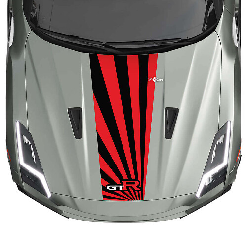 Rays Motorkap JDM Strepen Decal Kit voor Nissan GT-R
