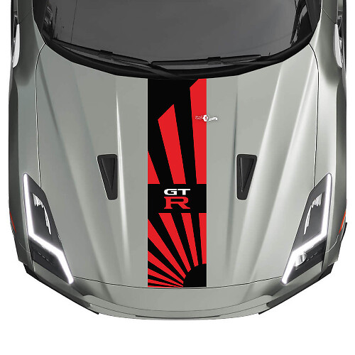 Hood JDM Stripes Decal Kit voor Nissan GT-R 2
