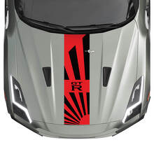 Hood JDM Stripes Decal Kit voor Nissan GT-R 2
 3