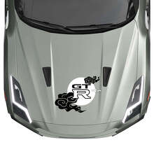 Zon Wolken Motorkap JDM Strepen Decal Kit voor Nissan GT-R 3 2