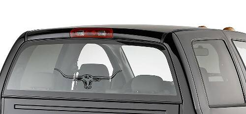 Grote Longhorn Stierenhoorns Achterruitsticker voor Auto Vrachtwagen