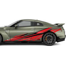 Zijdeuren grafische sticker kit voor Nissan GT-R
 3