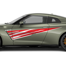 Zijdeuren grafische sticker kit voor Nissan GT-R 2
 3