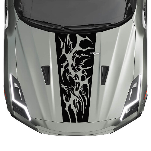 Motorkap Graphics Strepen Decal Set voor Nissan GT-R
