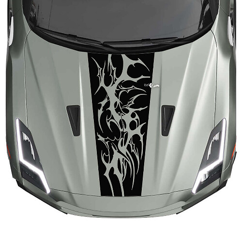 Motorkap Graphics Strepen Decal Set voor Nissan GT-R
