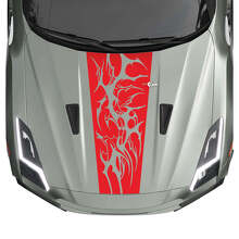 Motorkap Graphics Strepen Decal Set voor Nissan GT-R
 3