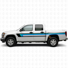 Retro Bovenste raamlijst deur- en bedrand vinylstrepen voor Chevrolet Colorado 1e generatie 2004-2012_2