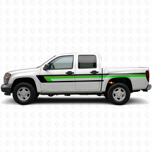 Retro Bovenste raamlijst deur- en bedrand vinylstrepen voor Chevrolet Colorado 1e generatie 2004-2012_3