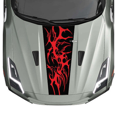 Motorkap Graphics Strepen Decal Kit 2 voor Nissan GT-R