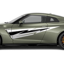 Zijdeuren grafische sticker kit voor nissan gt-r 3
 2