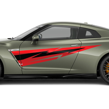 Zijdeuren grafische sticker kit voor nissan gt-r 3
 3