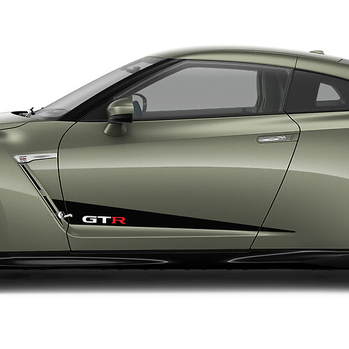Zijdeuren grafische sticker kit voor nissan gt-r 3
