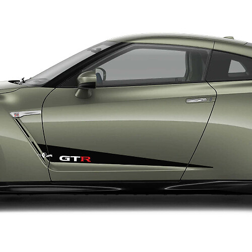 GT-R Geometrische Streep Zijvinylsticker voor Nissan GT-R_1