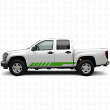 Schuine Race Deur- en Rockerpaneel Vinyl Strepen voor Chevrolet Colorado 1e Generatie 2004-2012_6