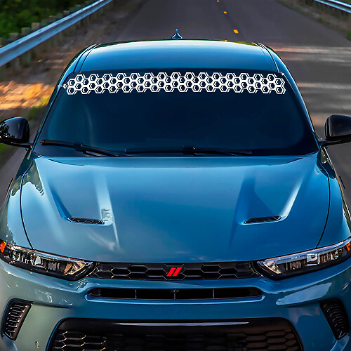 WINDSHIELD Honeycomb Banner Decal Sticker - Custom Vinyl Graphics passend om Hornet te ontwijken 3
