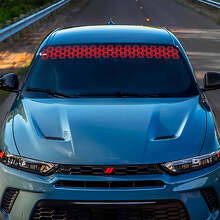 Honeycomb voorruit vinyl decal sticker graphics voor Dodge Hornet 3