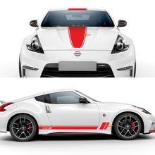 Nissan Nismo 370Z Hood Side Sticker Sticker Vinyl Grafische kit
 3
