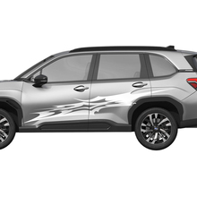 Zijdeuren racestrepen vinyl sticker - grafische sticker Universal Fit Subaru Forester 1
 2