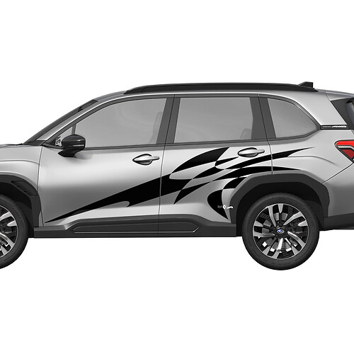 Zij deuren racestrepen vinyl sticker - grafische sticker Universal Fit Subaru Forester 2
