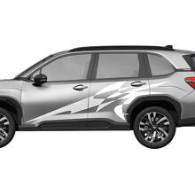 Zij deuren racestrepen vinyl sticker - grafische sticker Universal Fit Subaru Forester 2
 2