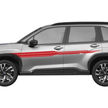 Zijdeur Strepen Racestrepen Vinyl Decal - Grafische Sticker universele pasvorm Suba Forester 1
 3