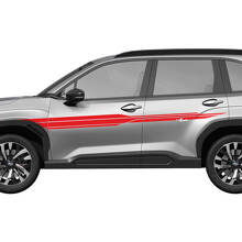 Zijdeur Strepen Racestrepen Vinyl Decal - Grafische Sticker universele pasvorm Suba Forester 1
 3