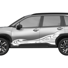 Zij deuren golf racestrepen vinyl sticker - grafische sticker Universal Fit Subaru Forester 1
 2