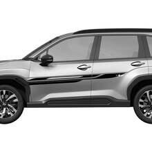 Zij deuren racestrepen vinyl sticker - grafische sticker Universal Fit Subaru Forester 2 kleuren
 2